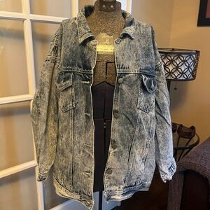 Vintage Sears Blue Acid Wash Denim Jacket